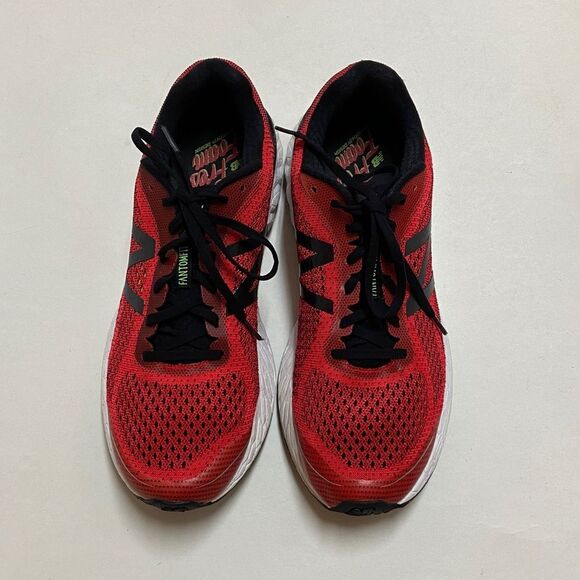 New Balance MVNGORB2 Running Energy Red Lime Men\'s Red and Black Athletic Shoes main image 7